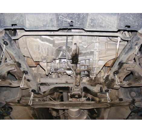 Scut metalic pentru motor si cutia de viteze Dacia Duster
