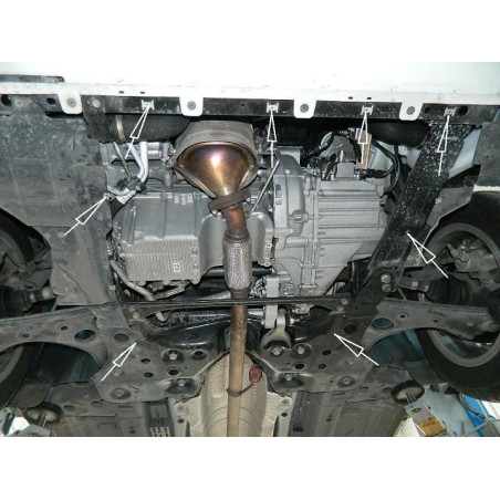 Scut metalic pentru motor si cutia de viteze Chevrolet Aveo dupa 2011.