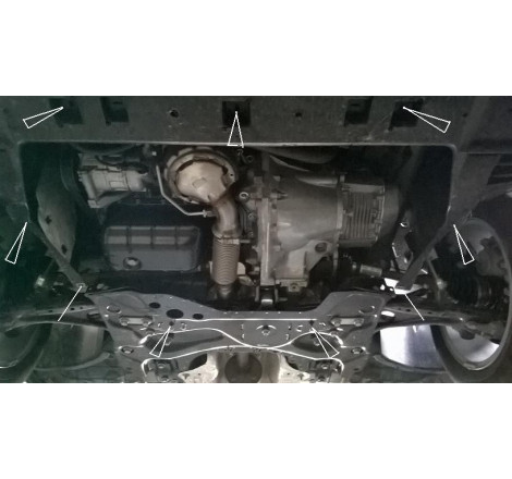 Scut metalic pentru motor si cutia de viteze Citroen C4 2010 2011 2012 2013