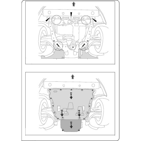 Scut metalic pentru motor si cutia de viteze Ford Mondeo III 2007-