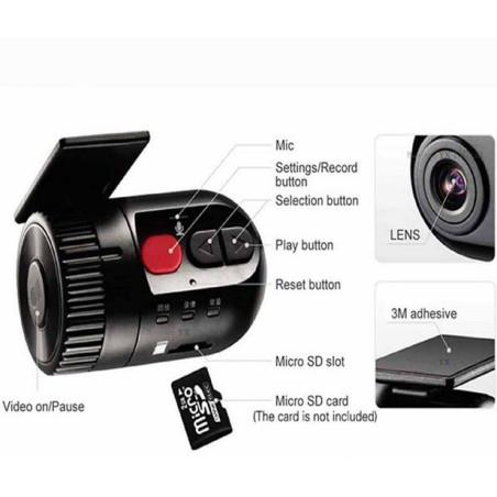DVR Camera video pentru unitatile auto cu intrare video RCA