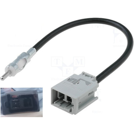 Adaptor antena radio DIN - Fakra Audi Fiat Mercedes Peugeot Seat VW 