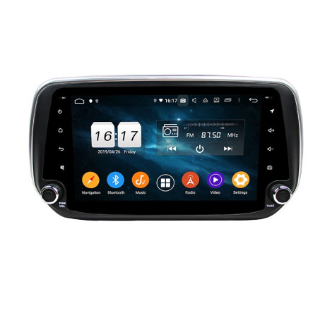 sistem de navigatie dedicata cu android Hyundai Santa Fe IX45 2018 2019 2020