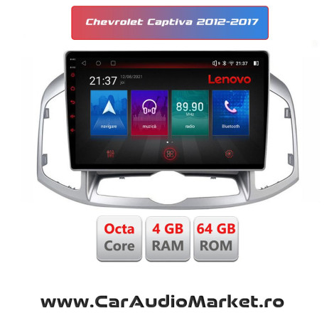 Navigatie dedicata Lenovo Android Radio Bluetooth Internet GPS WIFI Chevrolet Captiva 2012 2013 2014 2015 2016 2017