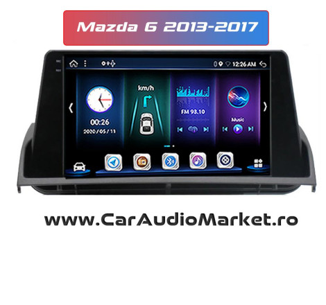 Navigatie dedicata CarPad Android Radio Bluetooth Internet GPS WIFI Mazda 6 2013 2014 2015 2016 2017 slatina