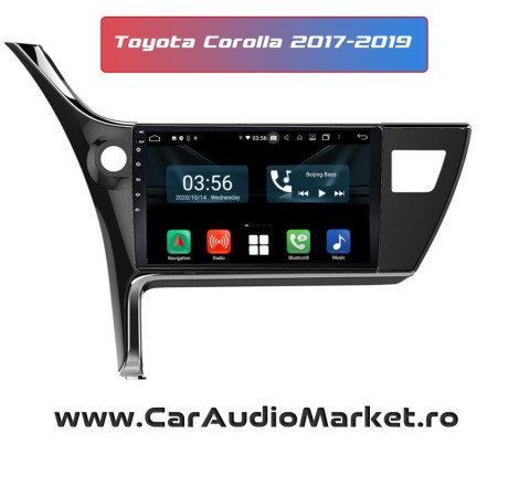 Navigatie dedicata CarPad Android Radio Bluetooth Internet GPS WIFI Toyota Corolla 2017 2018 2019