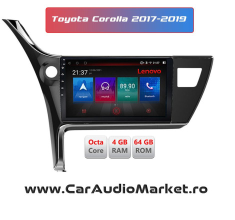 Navigatie dedicata CarPad Android Radio Bluetooth Internet GPS WIFI Toyota Corolla 2017 2018 2019 turda