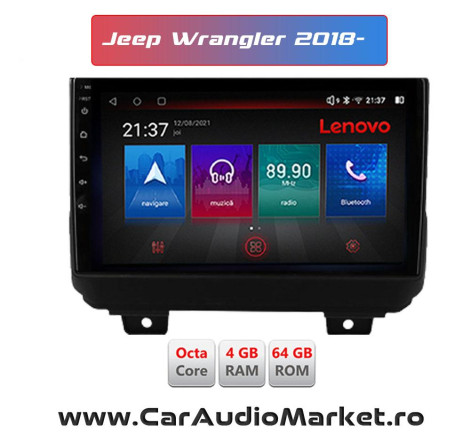 Navigatie dedicata CarPad Android Radio Bluetooth Internet GPS WIFI Jeep Wrangler 2018 2019 2020 valcea