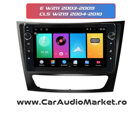 Navigatie dedicata Android Radio Bluetooth Internet GPS WIFI Mercedes Clasa E W211 2003-2009 CLS W219 2004-2010 bucuresti