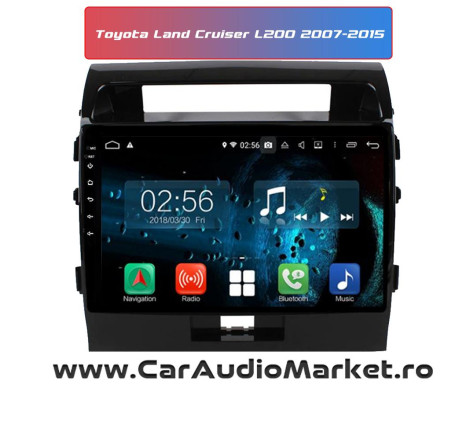 Navigatie Android Radio Bluetooth Internet GPS WIFI Toyota Land Cruiser 2007 2008 2009 2010 2011 2012 2013 2014 2015 craiova