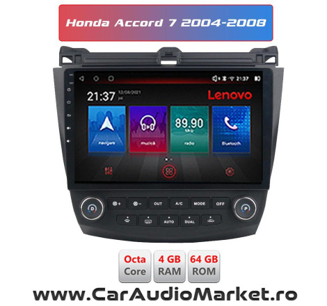 Navigatie dedicata Android Radio Bluetooth Internet GPS WIFI Honda Accord 7 2004 2005 2006 2007 2008 oradea