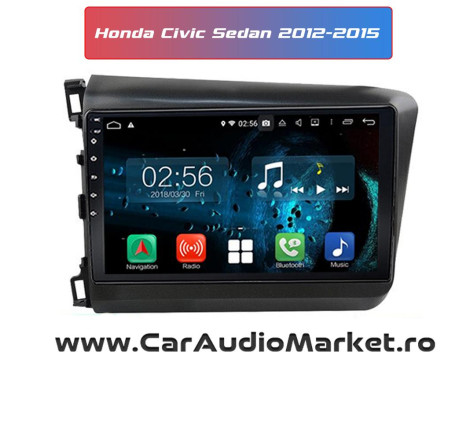 Navigatie dedicata Android Radio Bluetooth Internet GPS WIFI Honda Civic Sedan 2012 2013 2014 2015 craiova