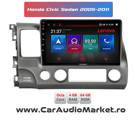Navigatie dedicata Android Radio Bluetooth Internet GPS WIFI Honda Civic Sedan 2005 2006 2007 2008 2009 2010 2011 sibiu