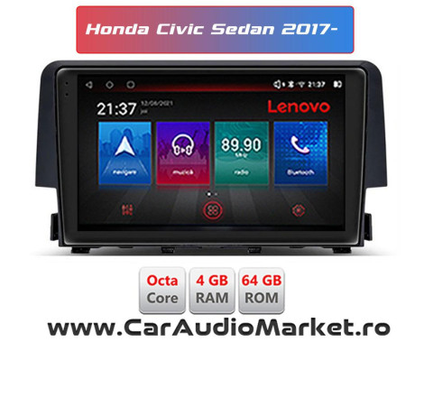 Navigatie dedicata Android Radio Bluetooth Internet GPS WIFI Honda Civic 2016 2017 2018 2019 2020 VALCEA