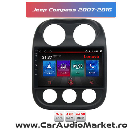 Navigatie dedicata android Jeep Compass 2007 2008 2009 2010 2011 2012 2013 2014 2015 2016 slatina