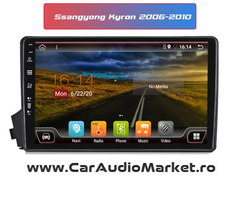 Navigatie dedicata Android Ssangyong Kyron Actyon 2006 2007 2008 2009 2010 calafat