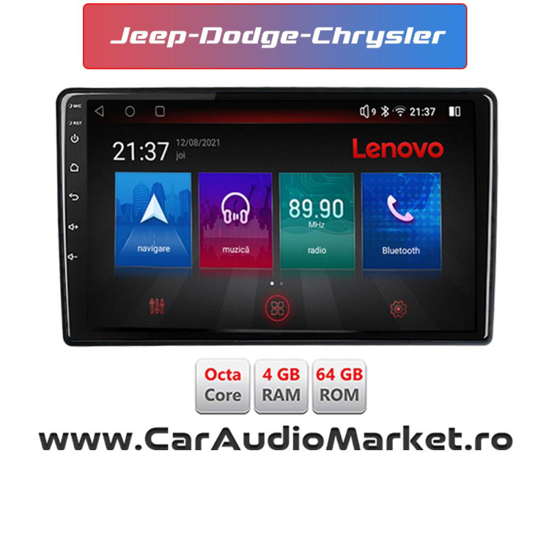 Navigatie dedicata Android Jeep Dodge Chrysler 2008 2009 2010 2011 EDOTEC