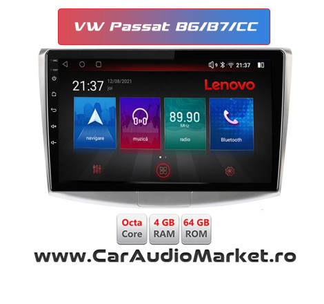 Navigatie dedicata Android VW Passat B6 B7 CC 2010 2011 2012 2013 2014 2015 SLATINA