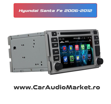 Navigatie dedicata Android Hyundai Santa Fe 2006 2007 2008 2009 2010 2011 2012 edotec
