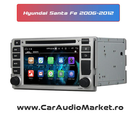 Navigatie dedicata Android Hyundai Santa Fe 2006 2007 2008 2009 2010 2011 2012 craiova
