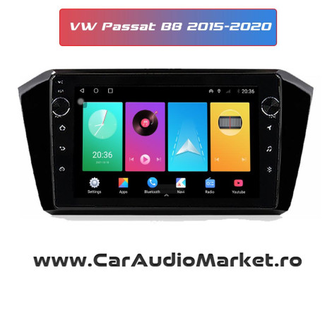 Navigatie dedicata cu Android tip CarPad VW Passat B8 2015 2016 2017 2018 2019 2020 EDOTEC