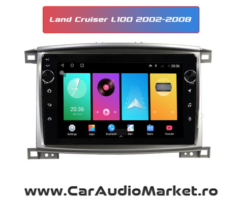 Navigatie dedicata CarPad Android Toyota Land Cruiser L100 2002 2003 2004 2005 2006 2007 2008 CRAIOVA