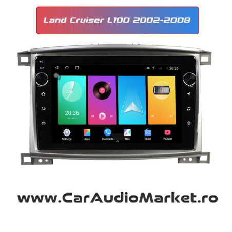 Navigatie dedicata CarPad Android Toyota Land Cruiser L100 2002 2003 2004 2005 2006 2007 2008 CRAIOVA