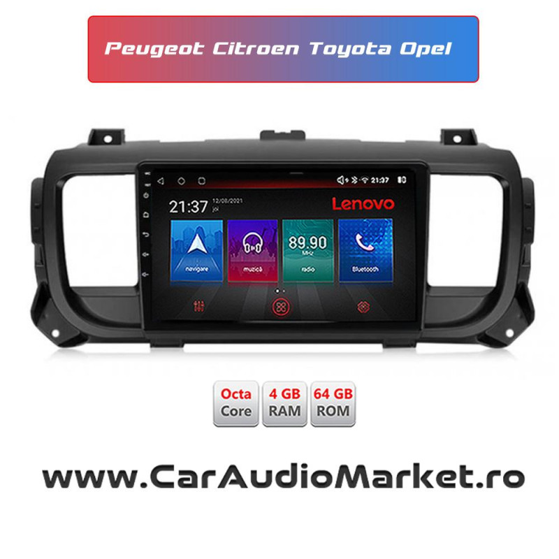 Peugeot Expert Citroen Jumpy Toyota ProAce Opel Zafira Life - Navigatie dedicata CarPad Android edotec