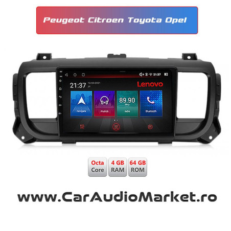 Peugeot Expert Citroen Jumpy Toyota ProAce Opel Zafira Life - Navigatie dedicata CarPad Android edotec
