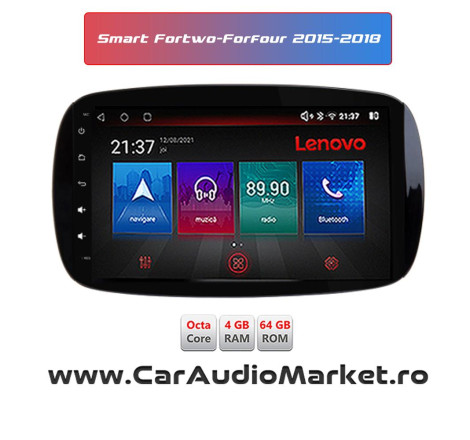 Navigatie dedicata Android Smart Fortwo-Forfour 2015 2016 2017 2018 lenovo