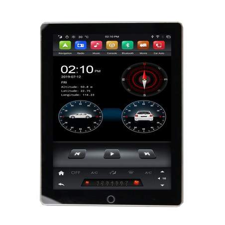 Navigatie GPS 2DIN 12.8" IPS tip Tesla PX6 cu Android Bluetooth Internet WIFI