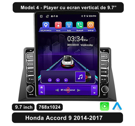Navigatie dedicata Android Radio Bluetooth Internet GPS WIFI Honda Accord 2008 2009 2010 2011 2012 2013 tg jiu