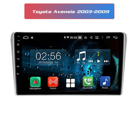 Navigatie dedicata Android Toyota Avensis 2003 2004 2005 2006 2007 2008 2009