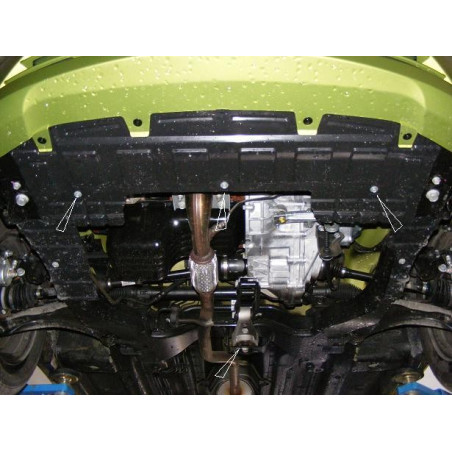 Scut auto metalic pentru motor Chevrolet Spark fab.2010-