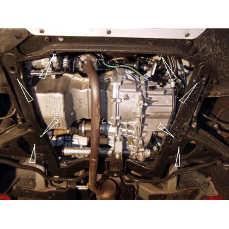 Scut metalic pentru motor si cutia de vitezeze Dacia Logan