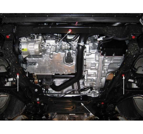 Scut metalic pentru motor si cutia de viteze Ford Galaxy II 2006-