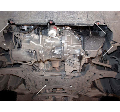 Scut motor metalic pentru pentru Ford Kuga 2008-