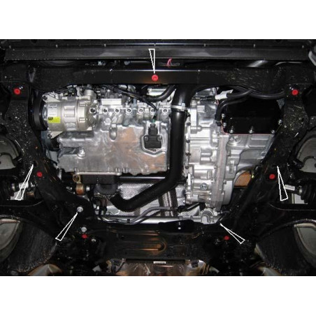 Scut metalic pentru motor si cutia de viteze Ford S-max 2007-