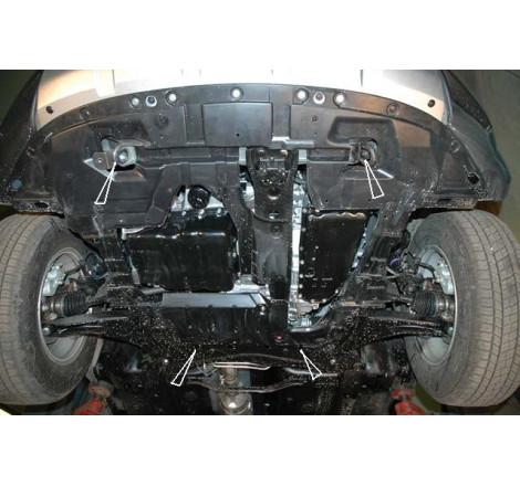 Scut metalic pentru motor si cutia de viteze Mitsubishi Outlander 2006-