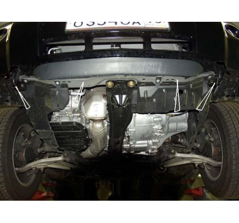 Scut metalic pentru motor si cutia de viteze Nissan X-trail 2001-2005