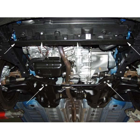 Scut metalic pentru motor si cutia de vitezeze Peugeot 207