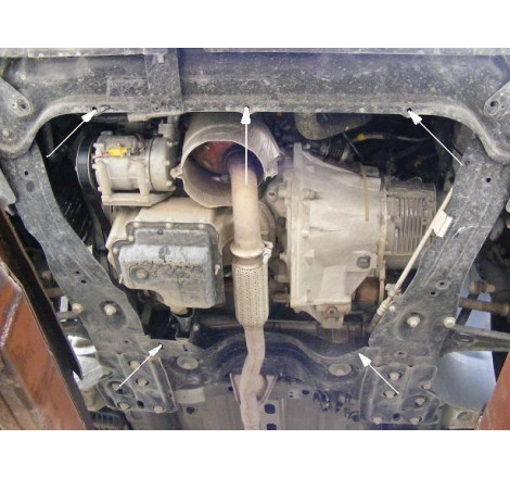 Scut metalic pentru motor si cutia de viteze Peugeot Expert II dupa 2006