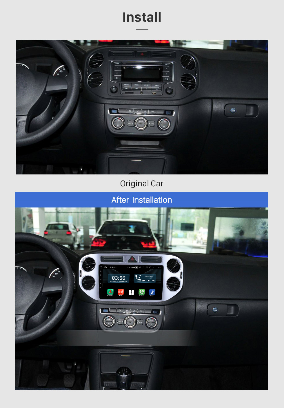 navigatie android VW Tiguan 2010-2016
