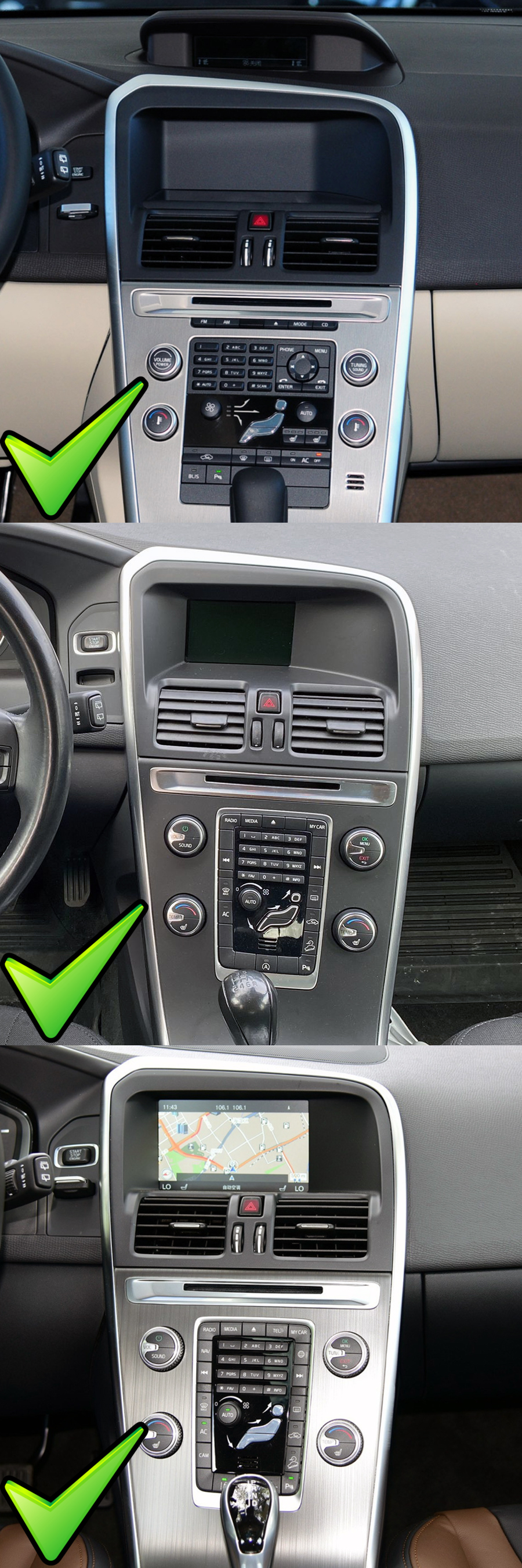 navigatie android Volvo XC60 cu sistem android